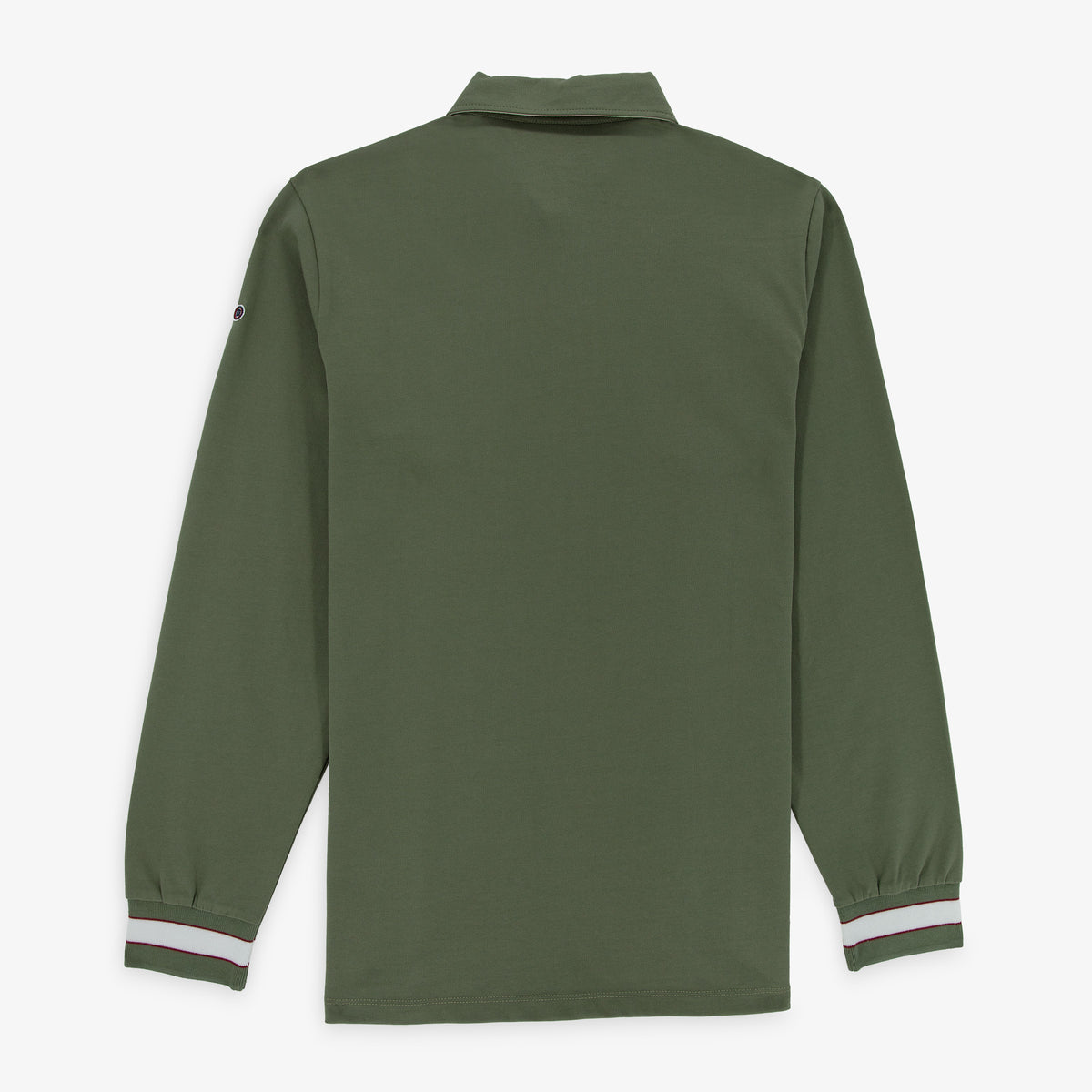 Maillot de rugby manches longues Lior en coton vert militaire