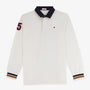 Maillot de rugby manches longues Look en coton blanc cassé