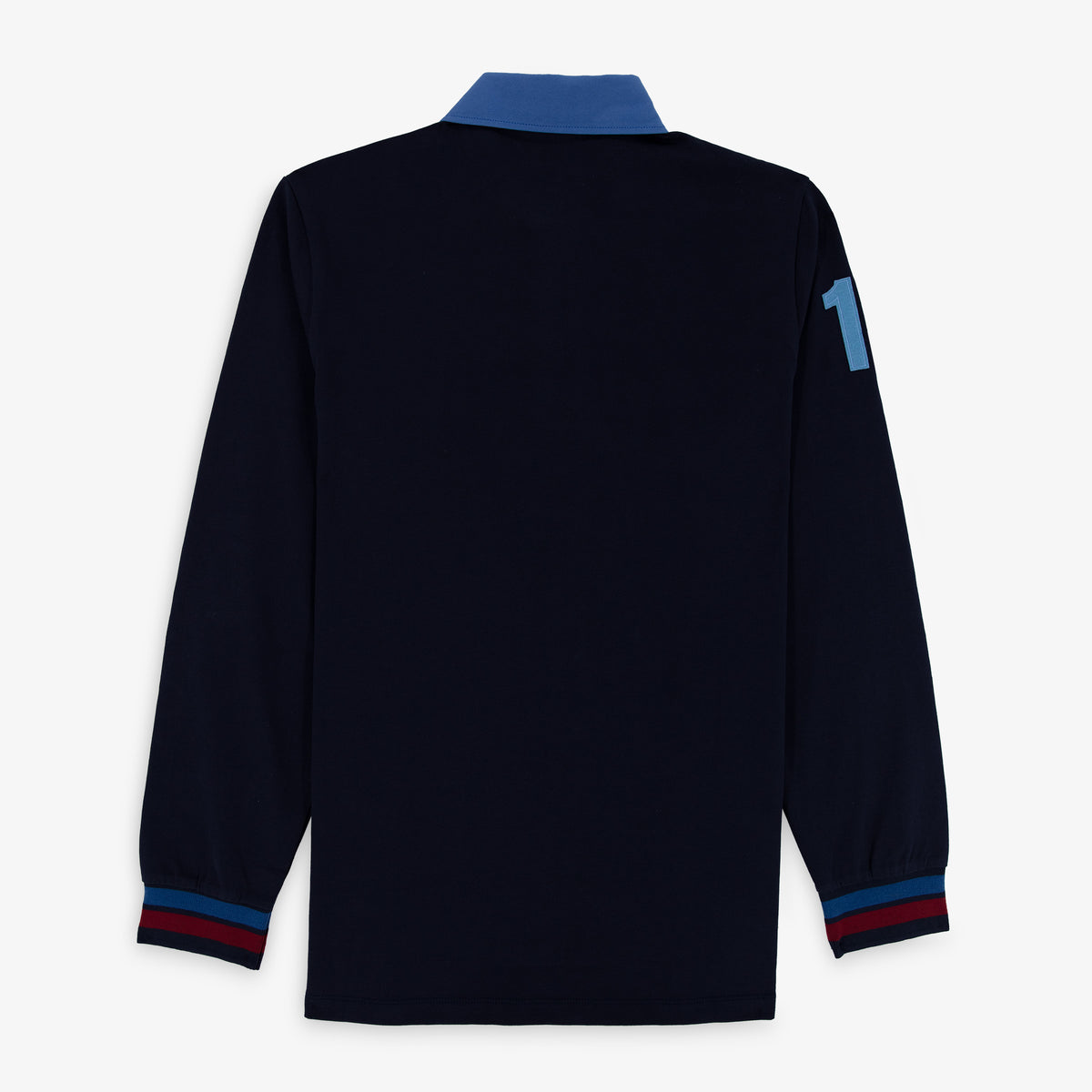Maillot de rugby manches longues Look en coton bleu marine