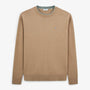 Mathis beige contrasting double collar sweater