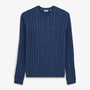 Matteo blue cable knit sweater