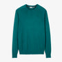 Pull Mao essentiel col rond vert pivert