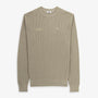 Pull col rond coton et soie beige sable Manolo RCT