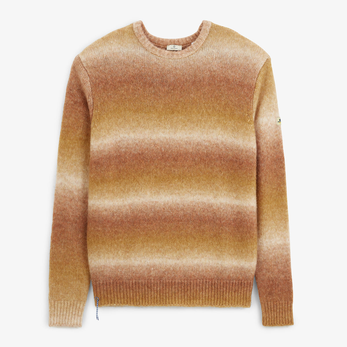 Pull Merlin dégradé col rond caramel SBPLAY