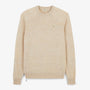 Pull Madani laine col rond blanc cassé SBPLAY