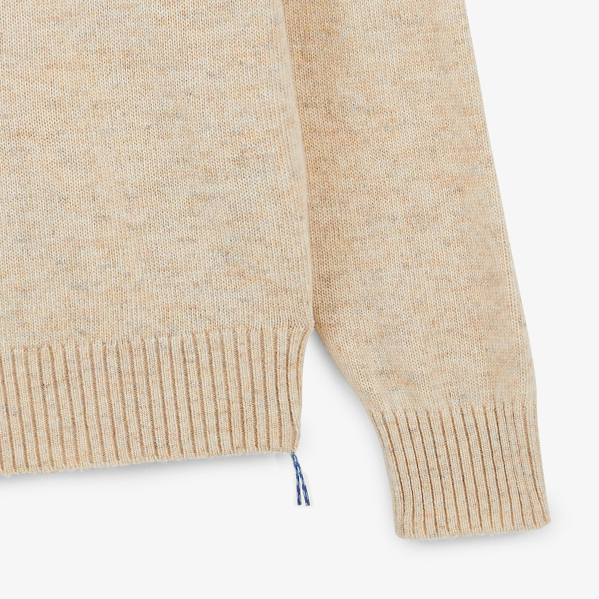 Pull Madani laine col rond blanc cassé SBPLAY
