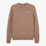 Pull Madani laine col rond beige cachemire SBPLAY