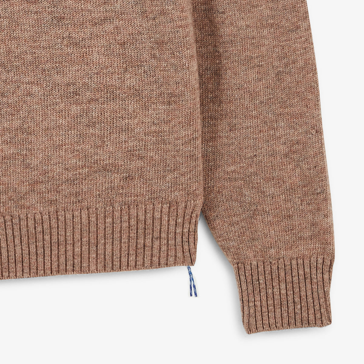 Pull Madani laine col rond beige cachemire SBPLAY