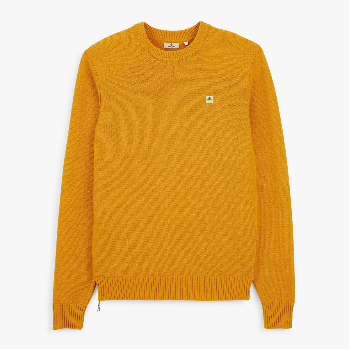 Pull Madani laine col rond jaune SBPLAY