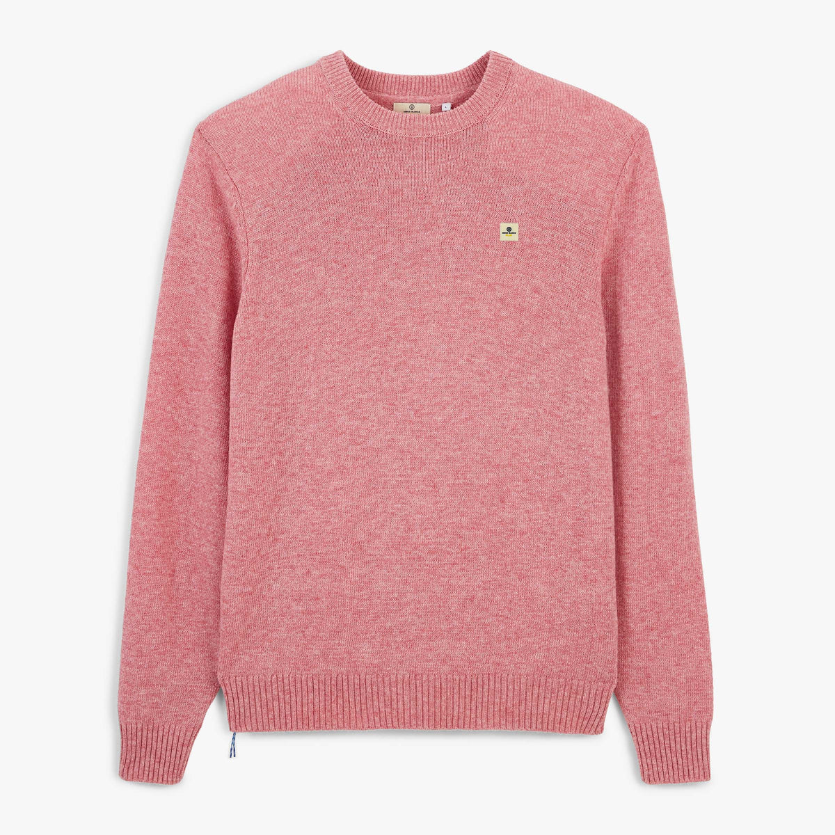 Pull Madani laine col rond rose dalhia SBPLAY