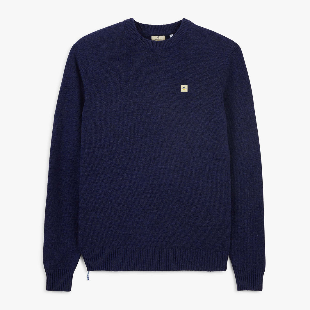 Pull Madani laine col rond bleu indigo SBPLAY