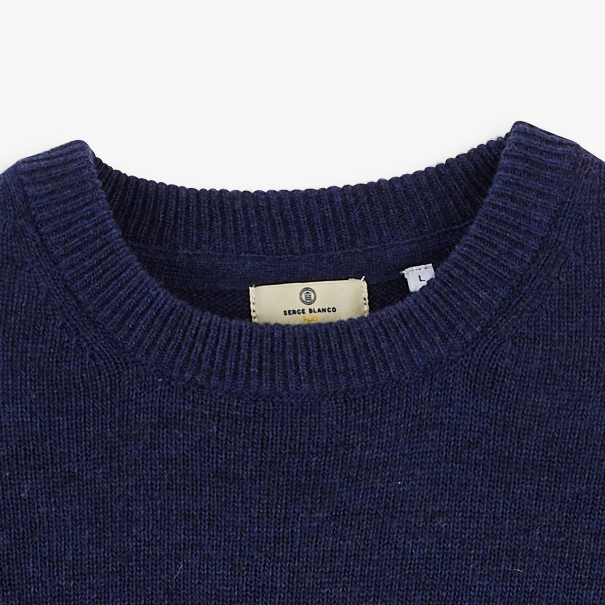 Pull Madani laine col rond bleu indigo SBPLAY