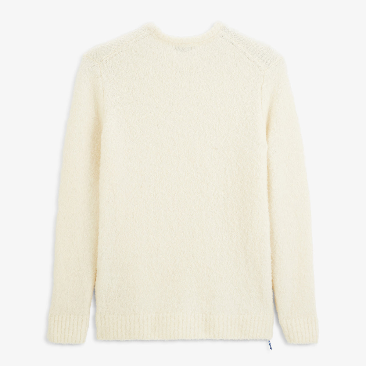 Pull Murray laine effet bouclette col rond ivoire SBPLAY