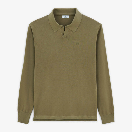 Malo teck polo neck sweater