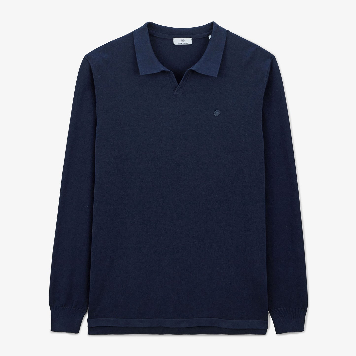 Malo midnight blue polo neck sweater