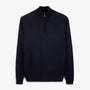 Pull Marvine essentiel col zippé bleu marine