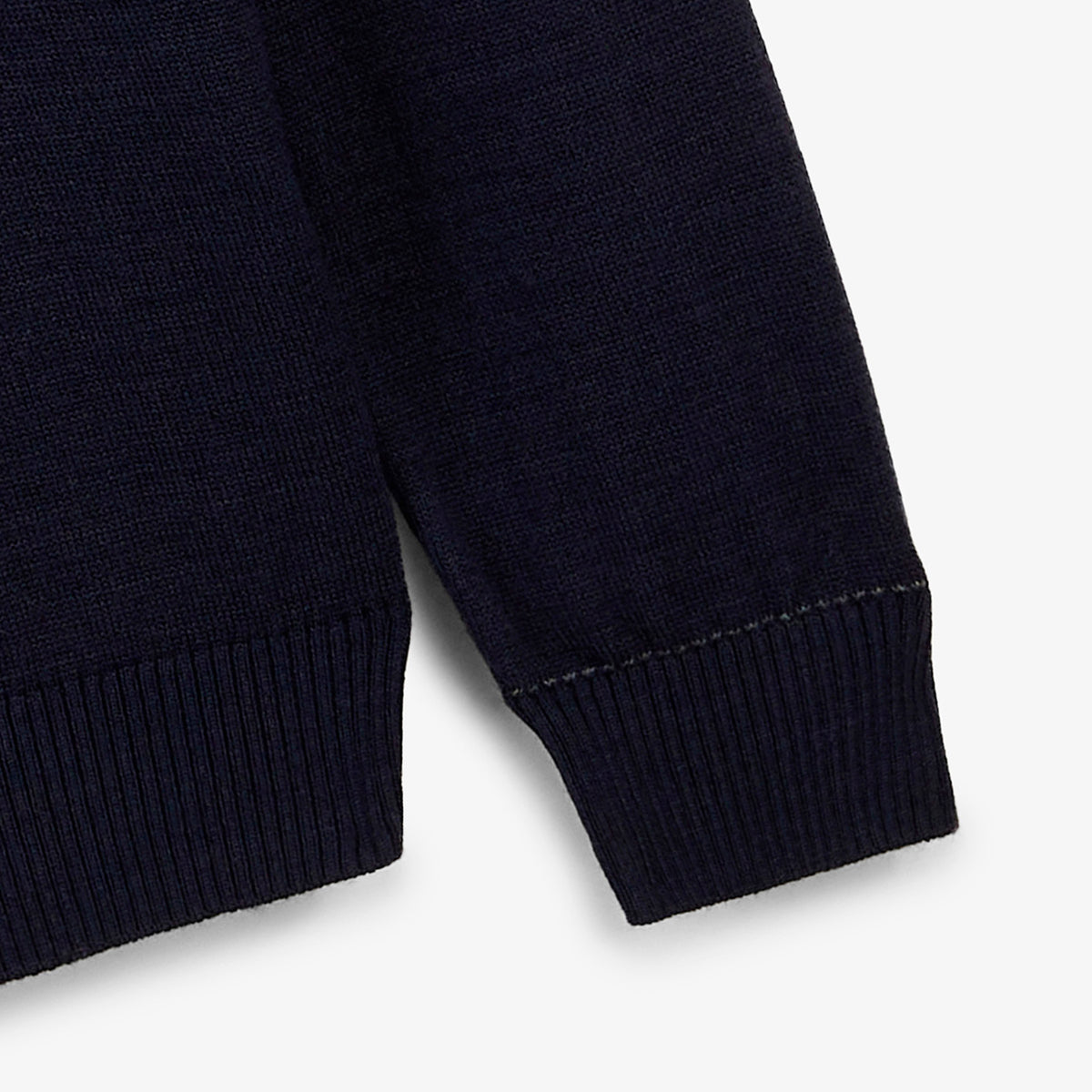 Pull Marvine essentiel col zippé bleu marine