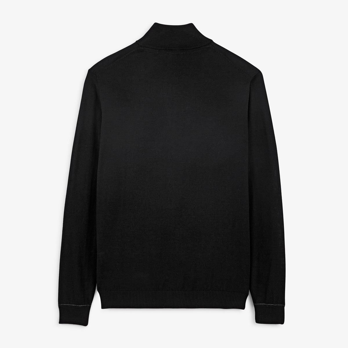 Pull Marvine essentiel col zippé noir