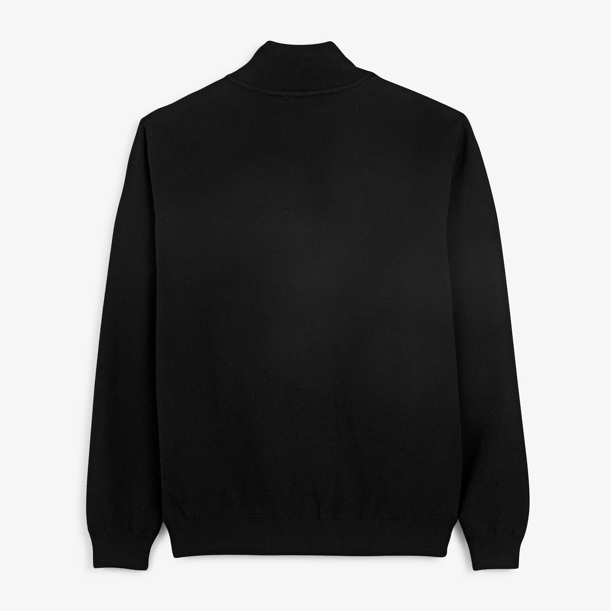Gilet Melton zippé bi-matière noir