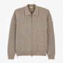 Gilet zippé jacquard beige chiné Mayron SBPLAY