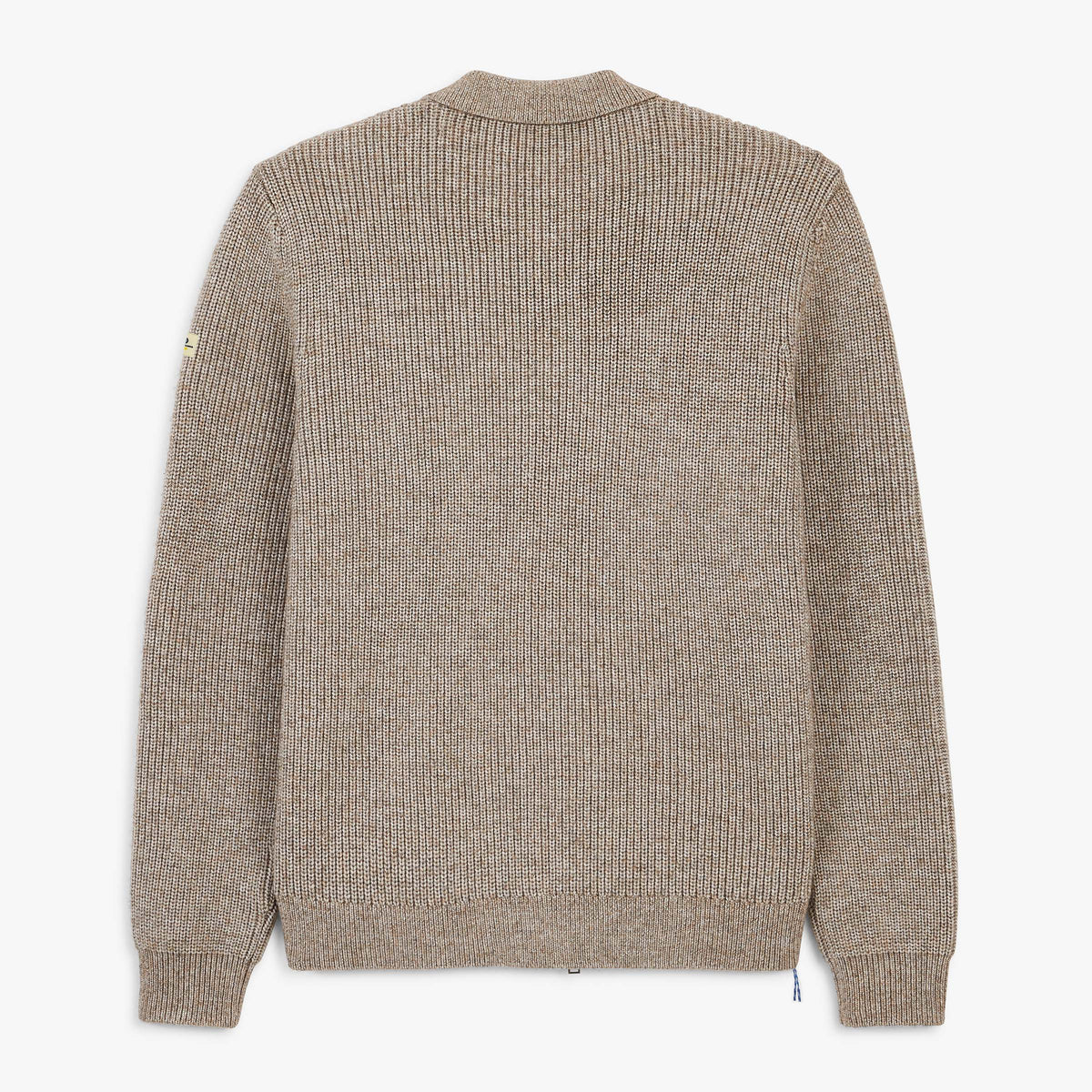 Gilet zippé jacquard beige chiné Mayron SBPLAY