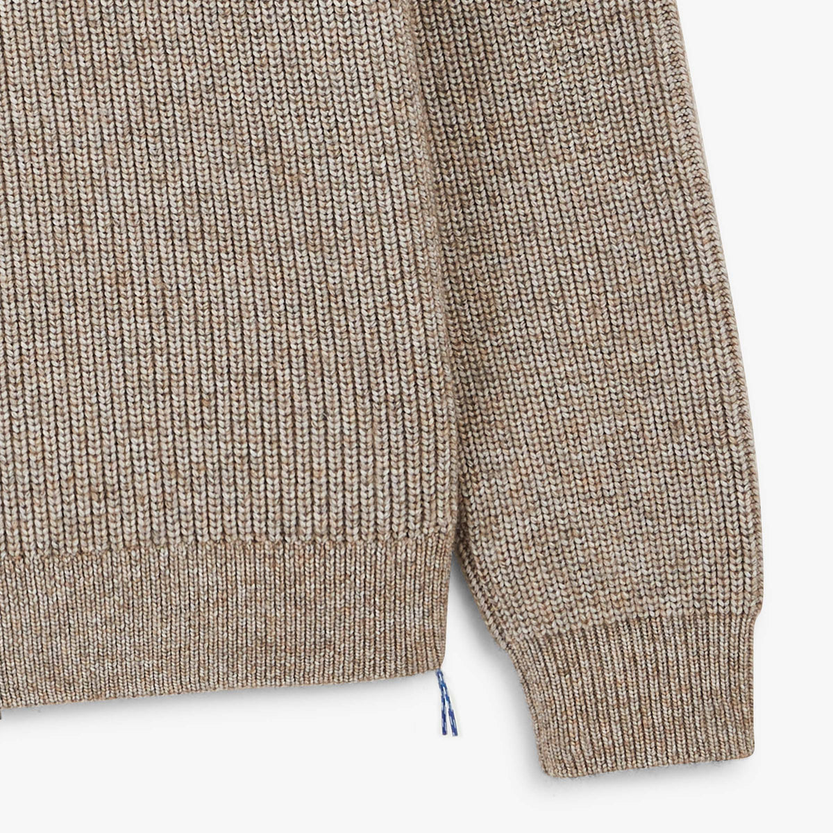 Gilet zippé jacquard beige chiné Mayron SBPLAY
