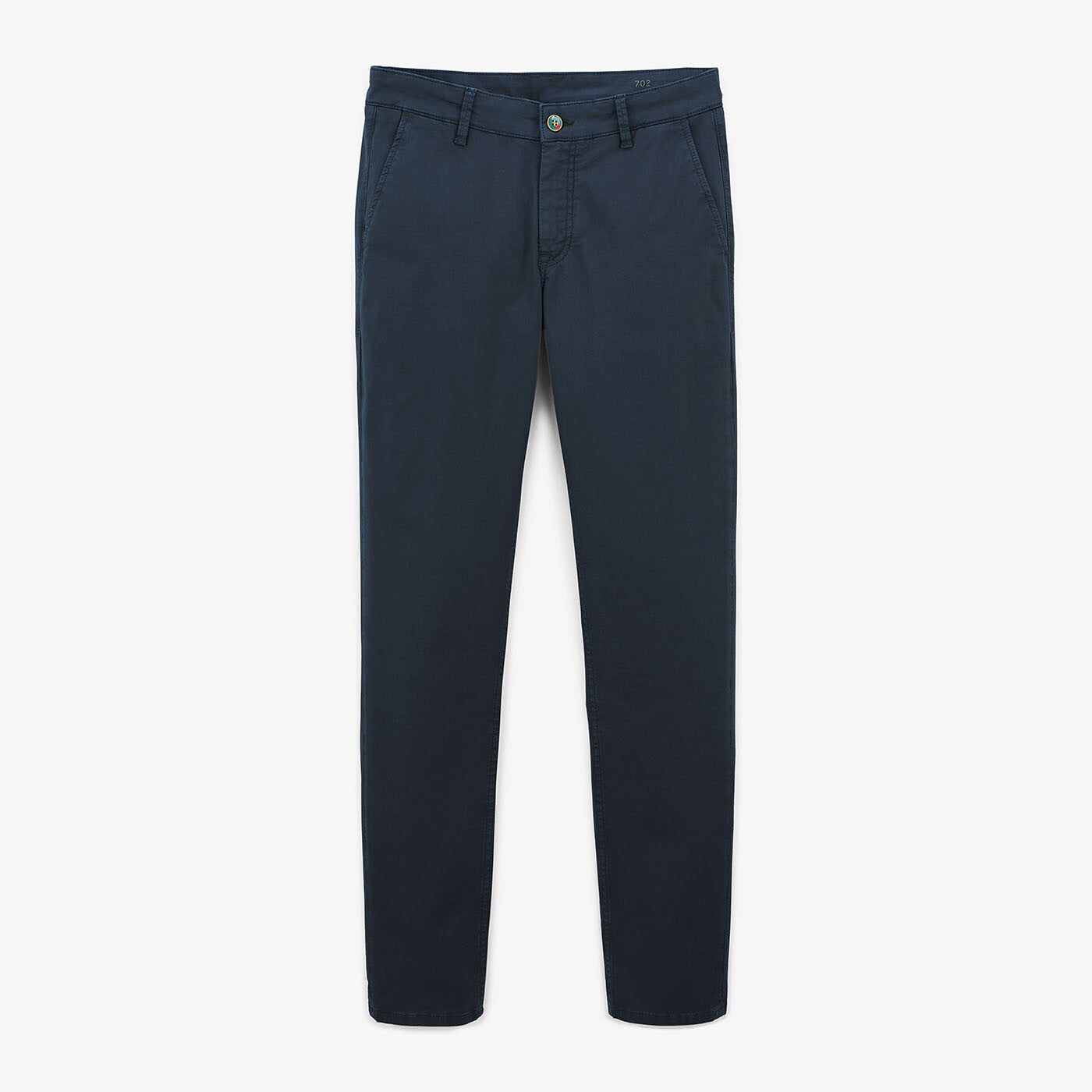 Pantalon Chino homme coupe confort bleu fonce 702