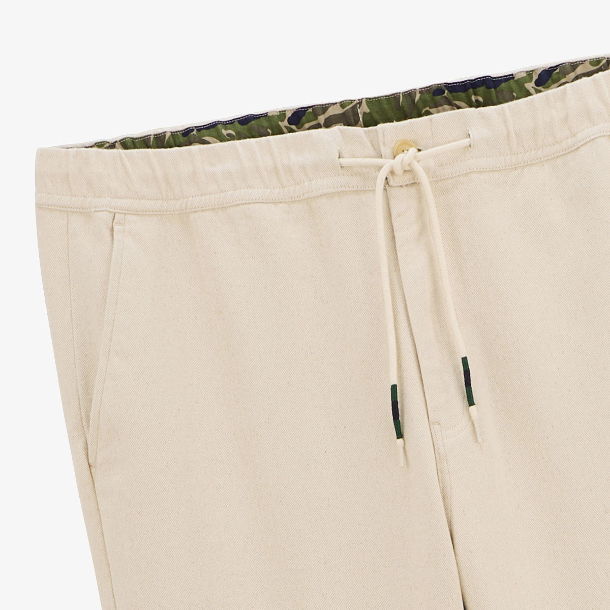 Pantalon 549 regular confort élastiqué en twill de coton écru homme SERGE BLANCO