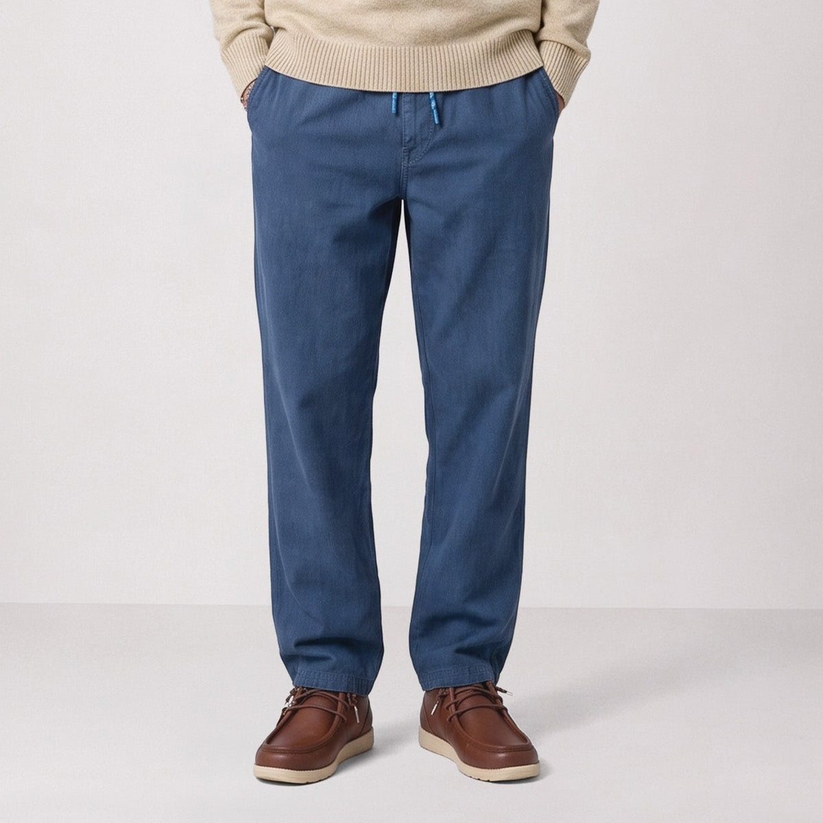 Pantalon 551 en coton à taille élastiquée bleu SBPLAY