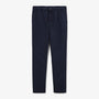 Pantalon 554 coupe large rayé bleu foncé en coton homme SERGE BLANCO 
