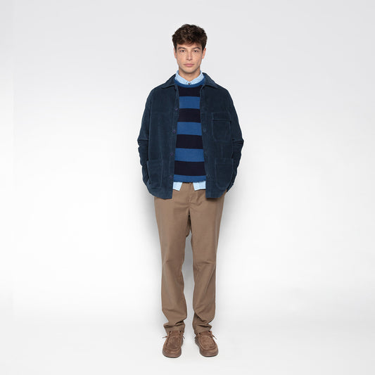 Pantalon Jeans SERGE BLANCO Quinze 15, 3/4 Beige En Coton, Taille 42, Occasion Très Bon état