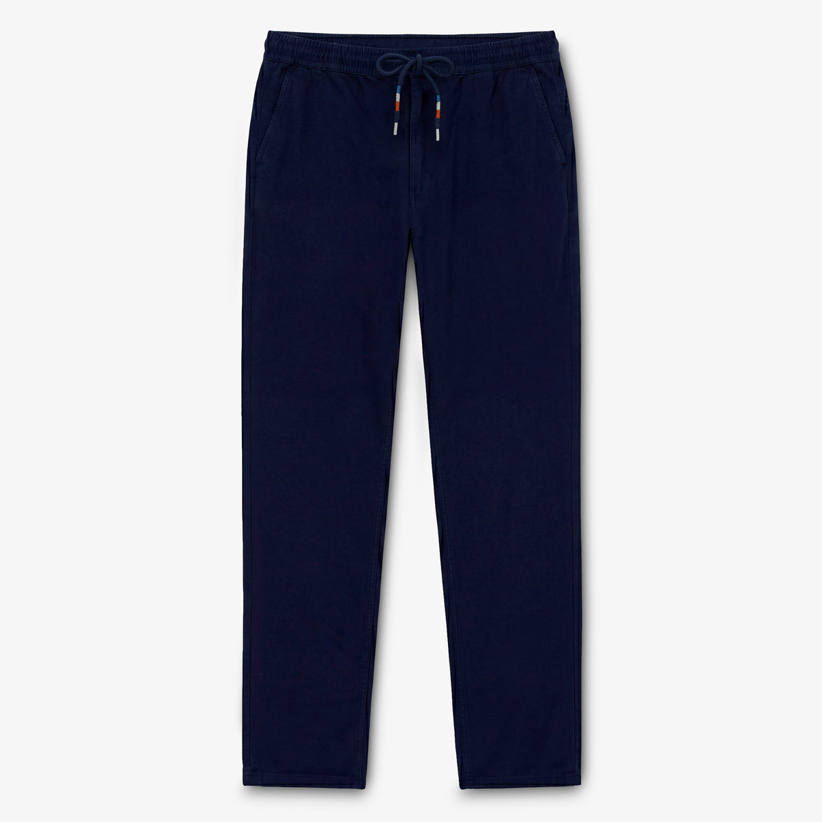 Pantalon 557 en coton taille élastiquée bleu marine