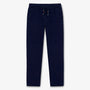 Pantalon 557 en coton taille élastiquée bleu marine
