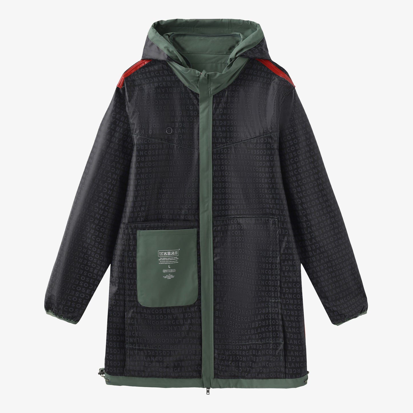 Parka Stormer impermeable vert militaire HOMME SERGE BLANCO