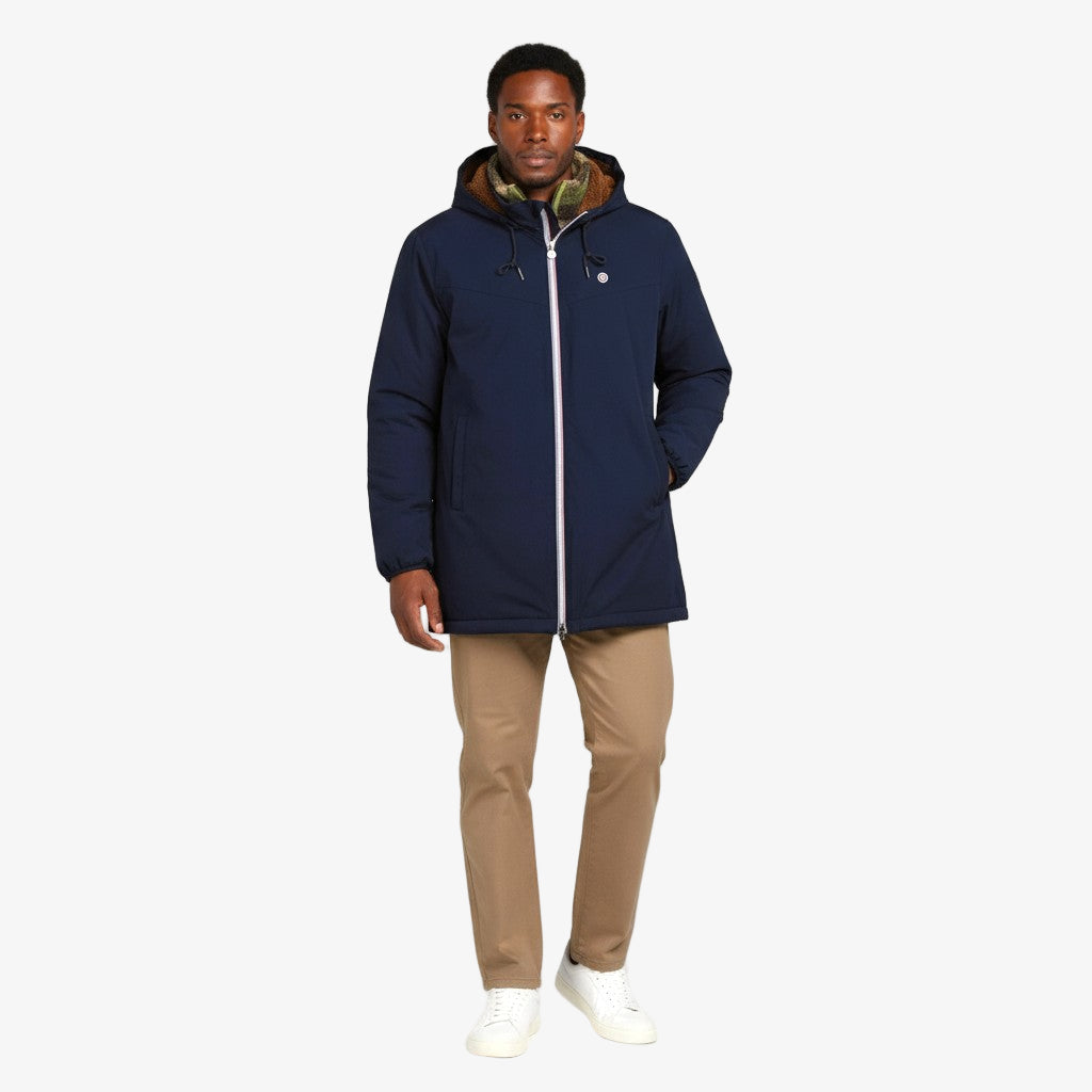 Parka Stormer doublure polaire déperlante bleu dark navy Homme SERGE BLANCO