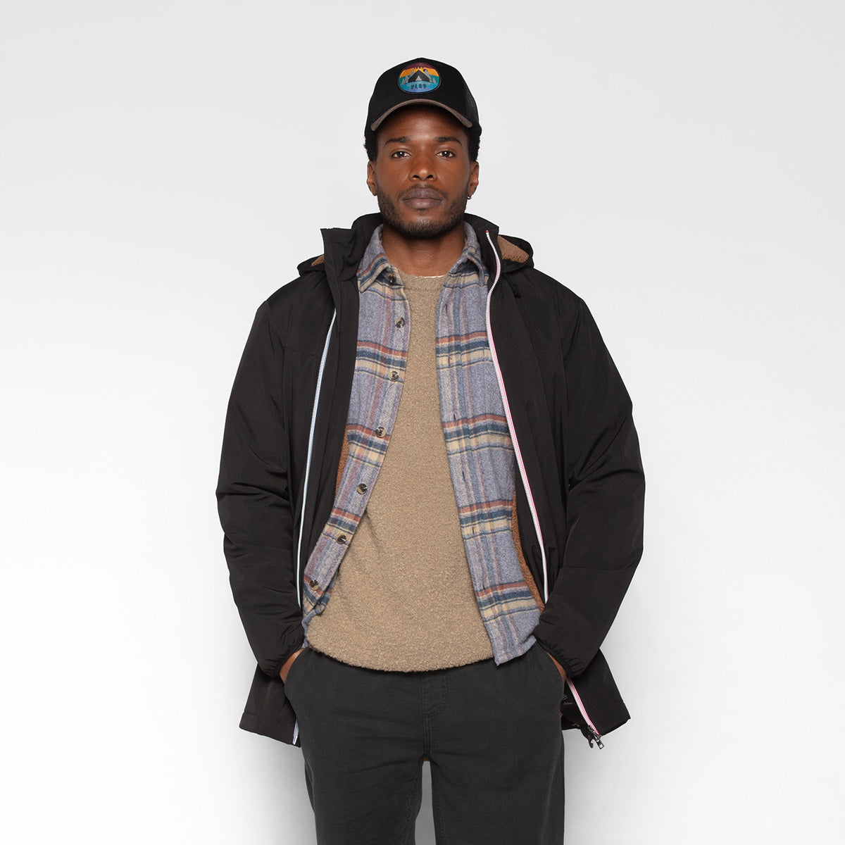 Parka Stormer doublure polaire déperlante noire Homme SERGE BLANCO