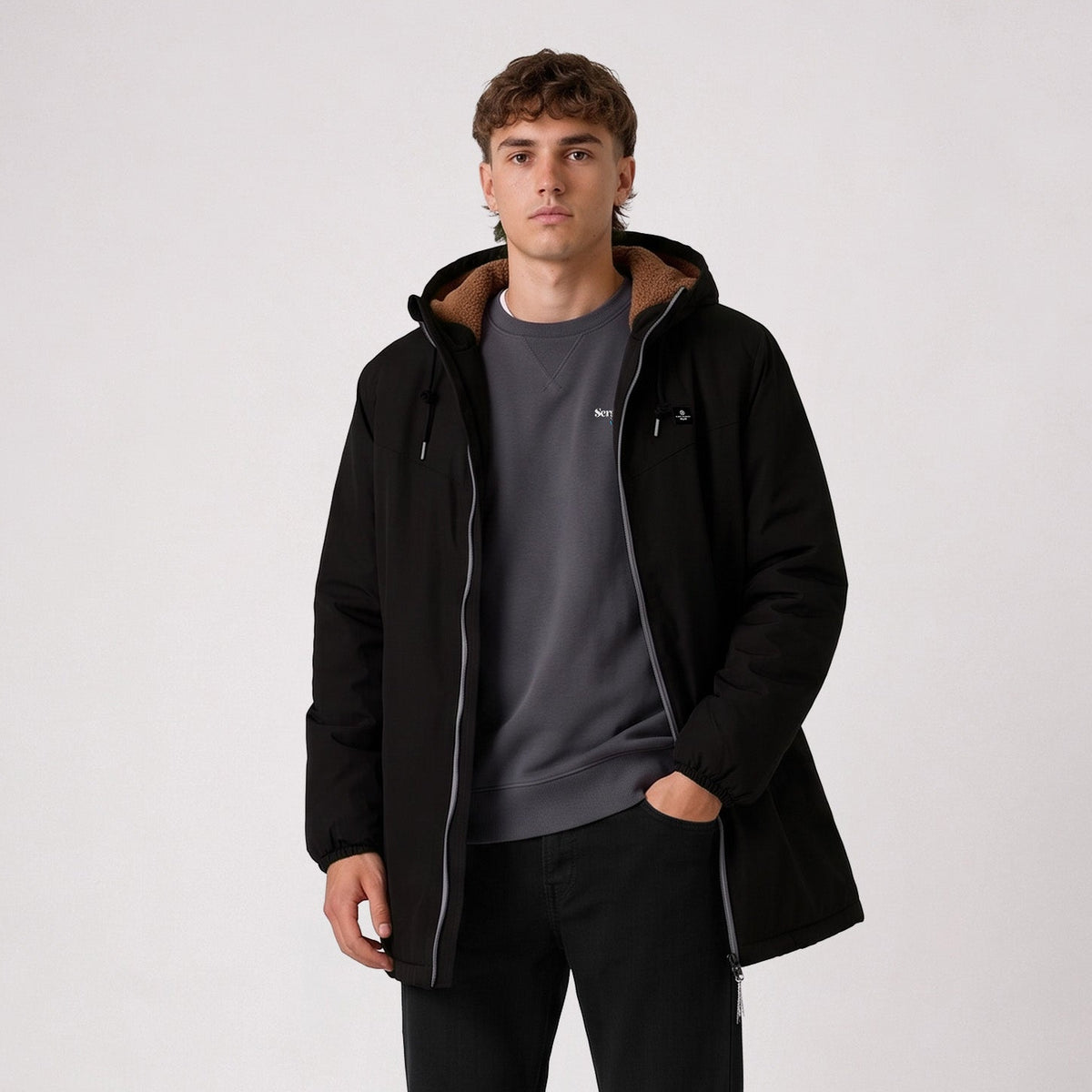 Parka Stormer doublure polaire déperlante noire SBPLAY