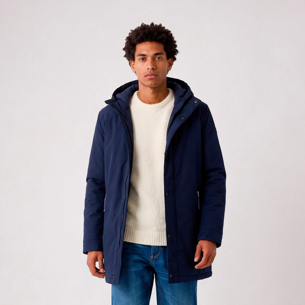 Parka imperméable à capuche bleue Ethan SBPLAY