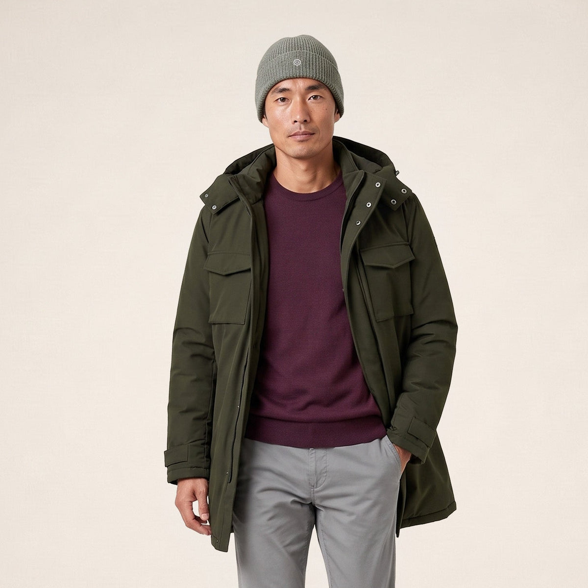 Military green Laurent winterparka