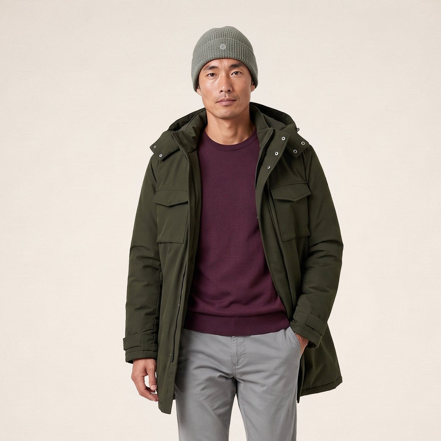Military green Laurent winterparka