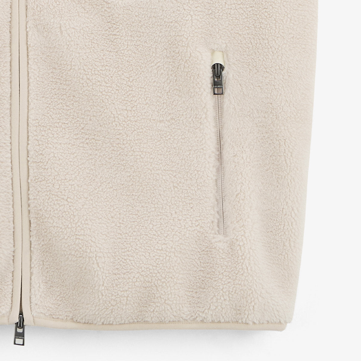 Polaire sans manches blanc ivoire Montréal homme SERGE BLANCO