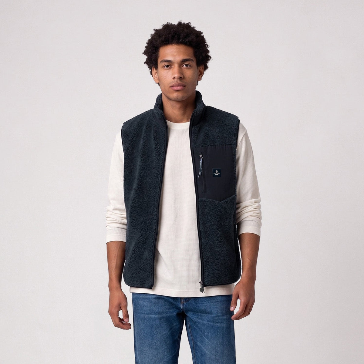 Montreal SBPLAY Navy Blue Sleeveless Fleece