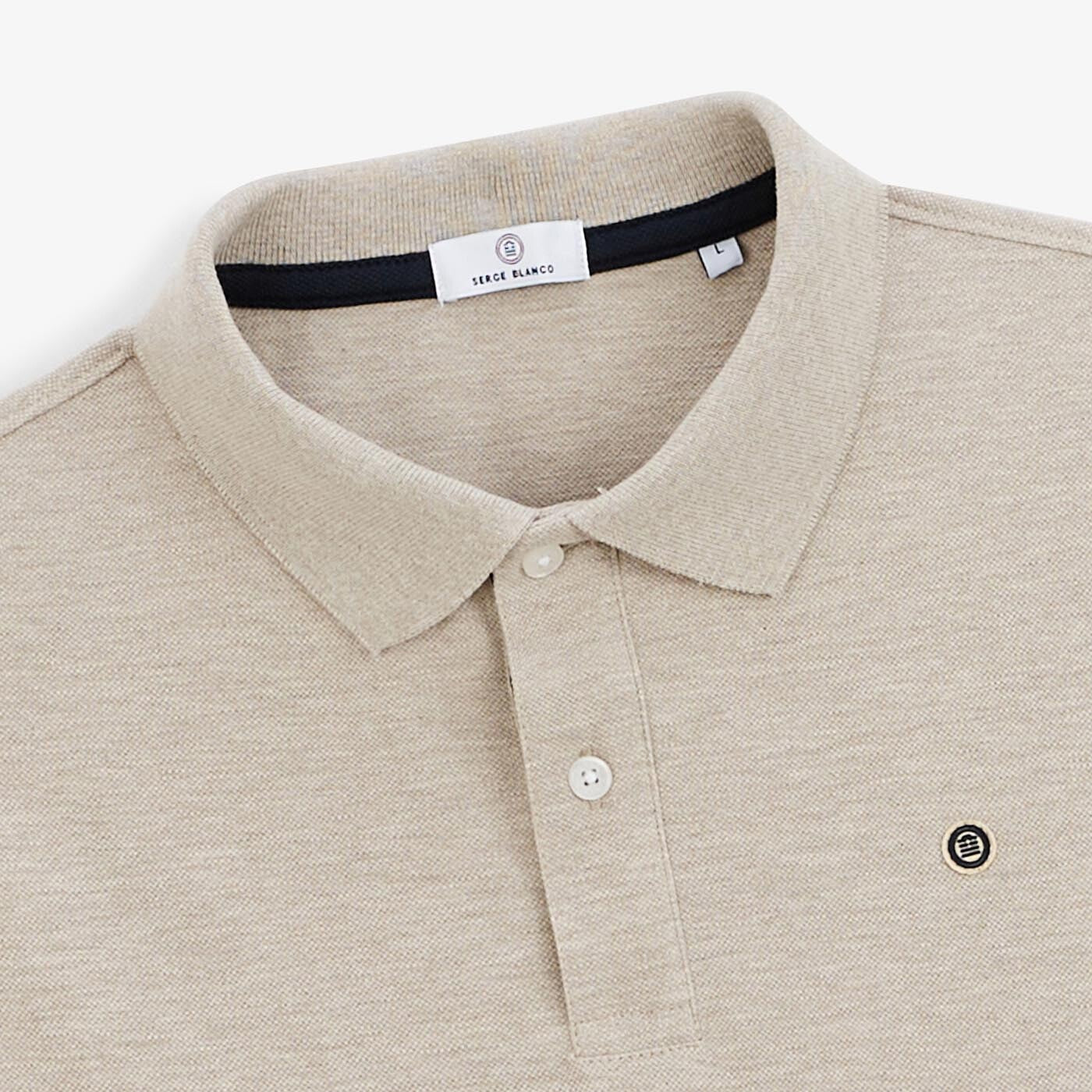 Polo Lewis beige chiné