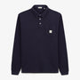 Polo Logano gaufré dark navy