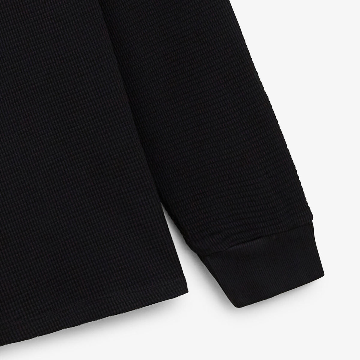 Polo Logano gaufre noir homme SERGE BLANCO