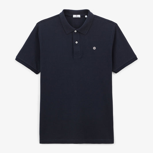 Polo piqué Lucas bleu foncé