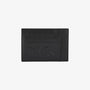 Porte-carte noir en cuir avec logo embosse homme SERGE BLANCO 