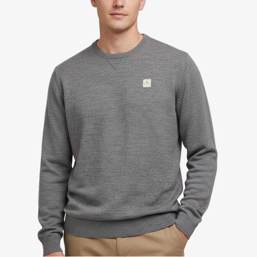 Pull Col Rond Gris Chine Murat PLAY Homme SERGE BLANCO