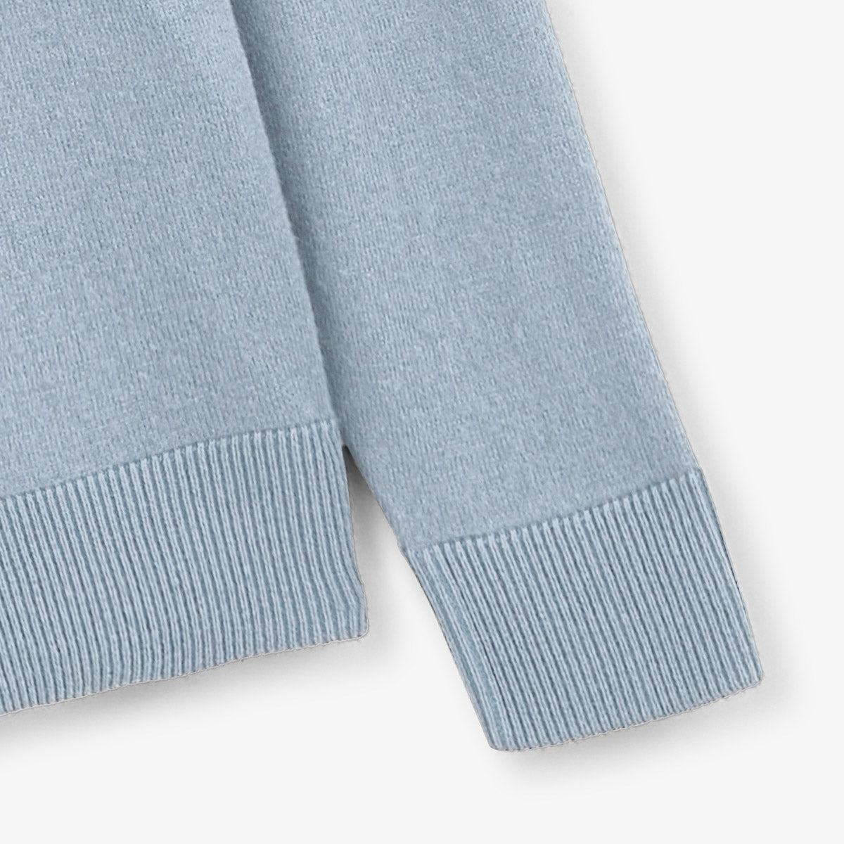 Pull avec col camionneur bleu glacier homme serge blanco