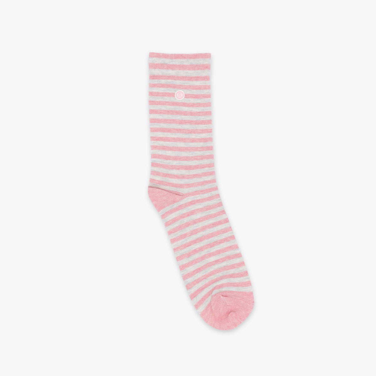 Pack of 3 pairs of solid-color and striped socks in pink and sky blue